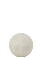 J-Line decoratie Bal - keramiek - wit - small