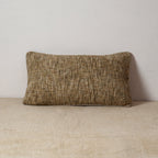 Grijs getextureerd lumbaal katoenen kussen 60x35 cm