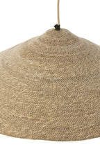 J-Line hangende Lamp Hoed Moonj - jute - licht naturel - small