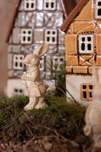 Beeld Konijn 11 cm Wit Kunststof