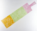 Artisano Platter Lang Large 58x15 Green, Pink & Yellow
