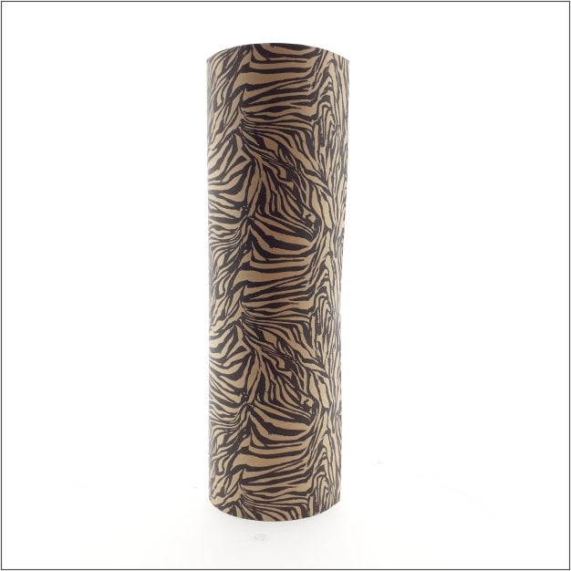 Cadeaupapier - Kraft Zebra - 50cm x 150 meter