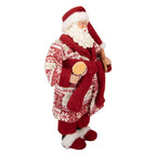 Kerstdecoratie Beeld Kerstman 15x11x28 cm Rood Kunststof