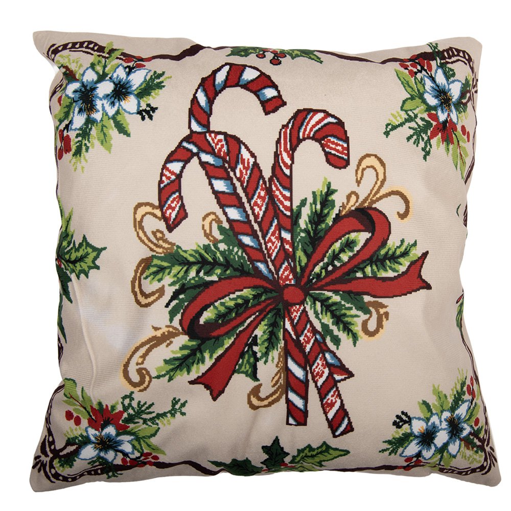 Kussenhoes 45x45 cm Beige Polyester