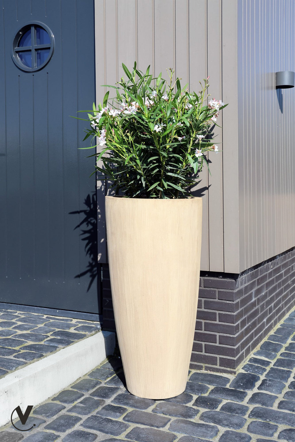 Plantenpot - Java stripe beige