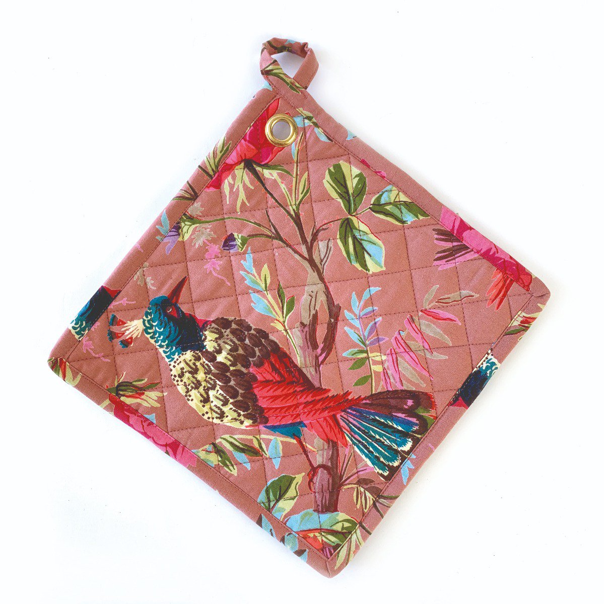 Potholders Paradise Old Pink, set of 2