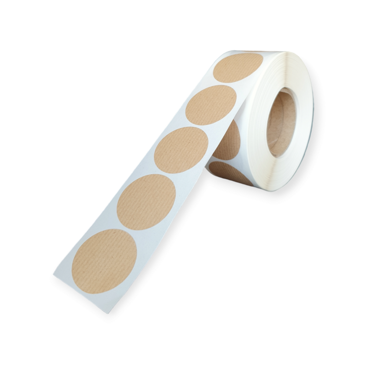 Blanco etiketten - Rond 35mm - kraft