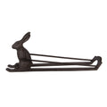 Flessenhouder Konijn 33x7x13 cm Bruin Metaal