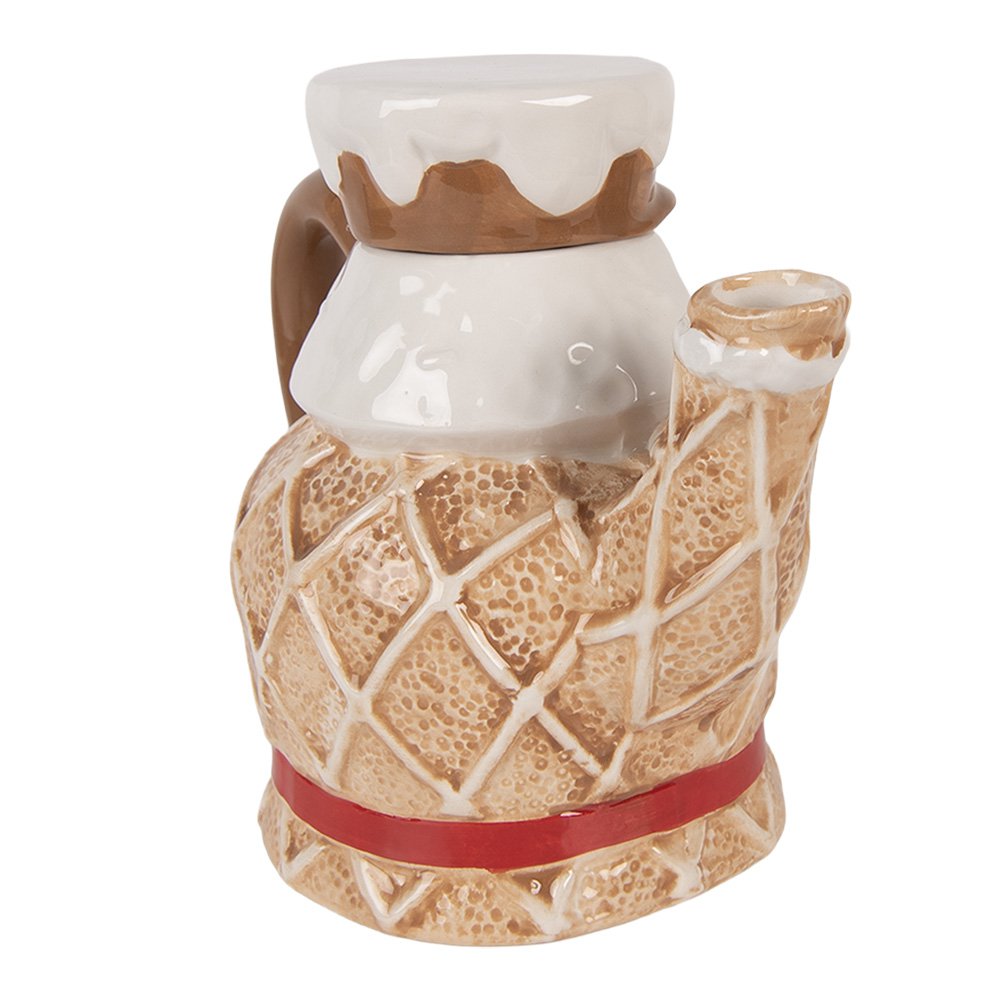 Theepot Notenkraker 900 ml Bruin Keramiek