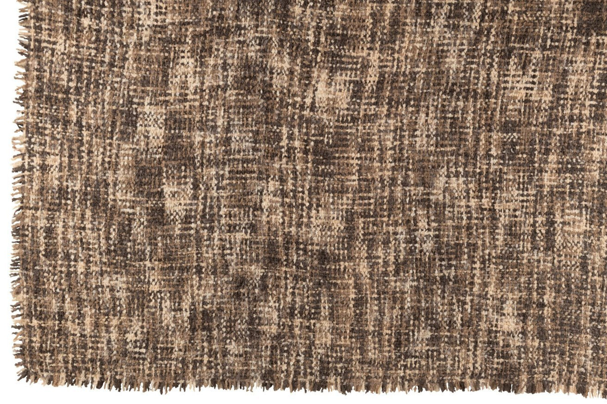 J-Line Plaid tweed - katoen - bruin/beige - 180 x 130 cm