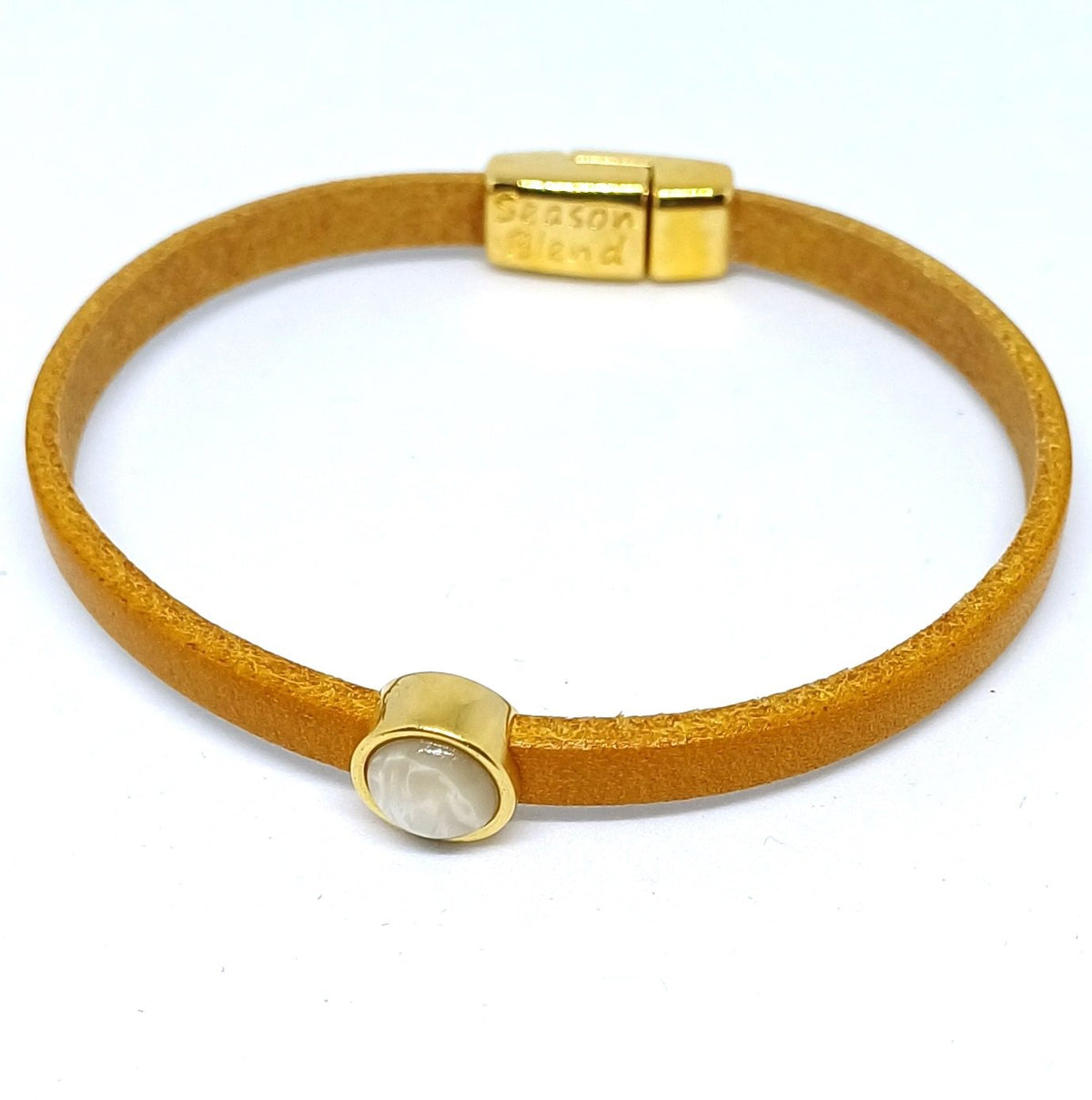 Timeless leren armband 24K verguld kleurrijk