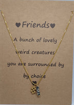 Ketting snake met bedeltje en edelsteen hanger