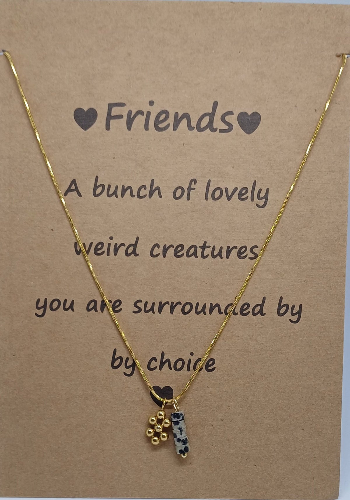 Ketting snake met bedeltje en edelsteen hanger