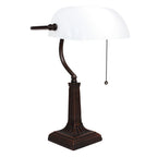 Tafellamp 26x23x42 cm Wit Metaal bureaulamp