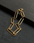 Schakelarmband met gouden munt