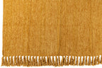 J-Line deken Chenille - polyester - geel
