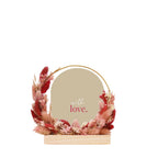 Flowerhoop Rond - Rozenhout