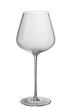 J-Line glas rode wijn Breed - kristalglas - transparant