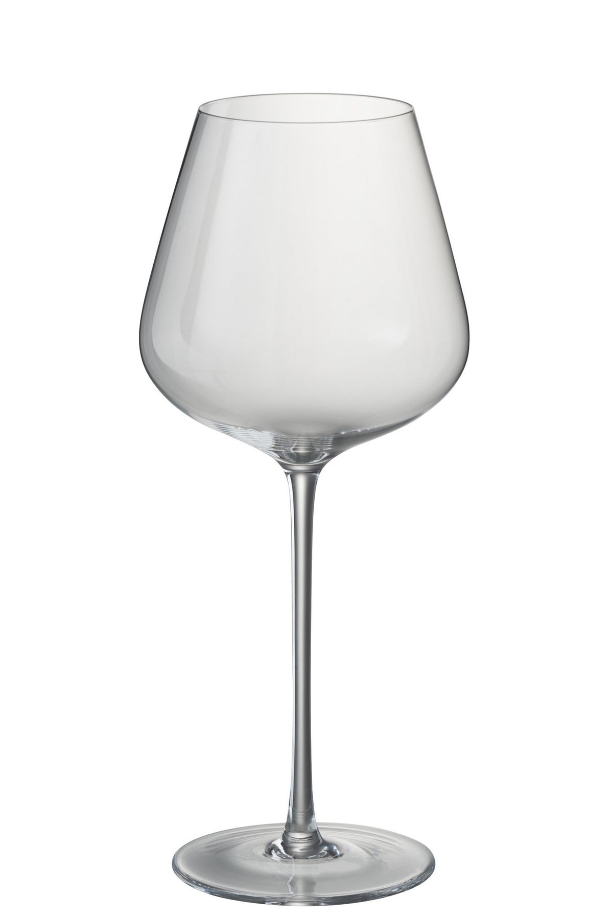 J-Line glas rode wijn Breed - kristalglas - transparant
