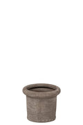 J-Line Bloempot - steengoed - greige - S