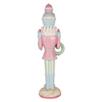 Kerstdecoratie met LED-verlichting Notenkraker 19x16x61 cm Roze Kunststof