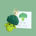 Broccoli sleutelhanger gehaakt