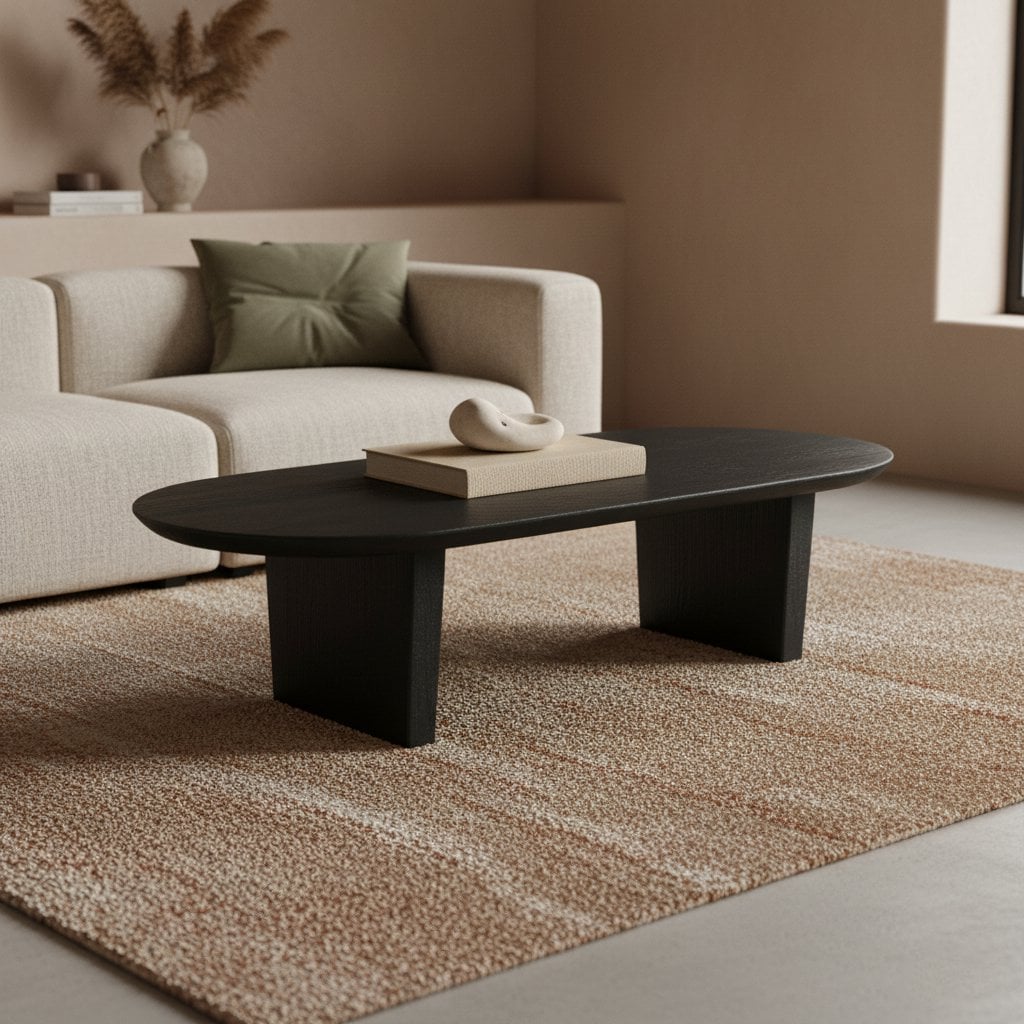 Bullnose salontafel zwart