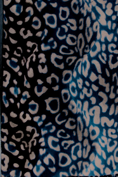 Panterdier fluweel Deco 150 cm x 2,5 mtr