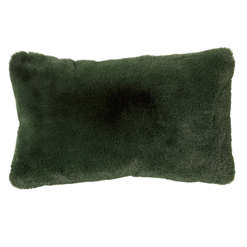 Dutch Decor Zaya - Kussen 30x50 cm - Imitatiebont look - Bergzicht - Groen