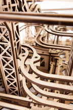 Eco Wood Art (EWA) DIY 3D Mechanische Houten Puzzel, Marble Run, 4592, 43,6x26,4x24,7 cm