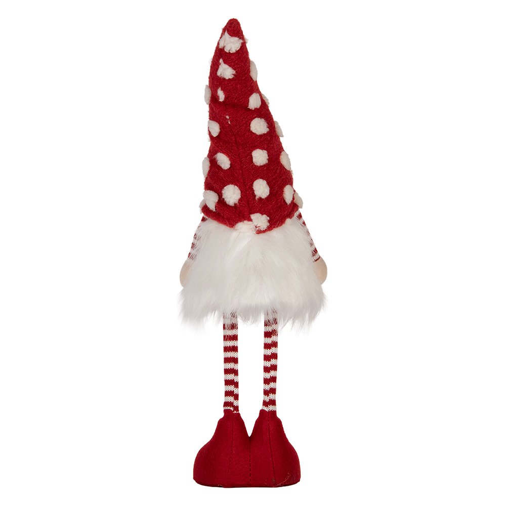 Kerstdecoratie met LED-verlichting Kabouter 8x12x56 cm Rood Synthetisch