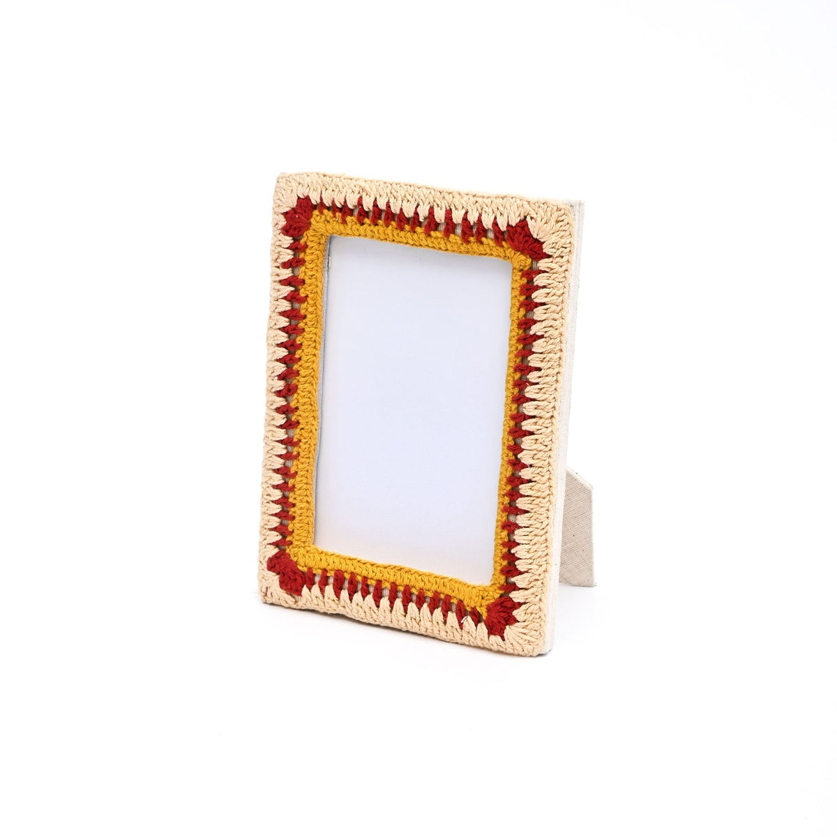 Fotolijst – Elegantie met gouden amberkleurige kralen – Ambachtelijk decor – 4×6 inch