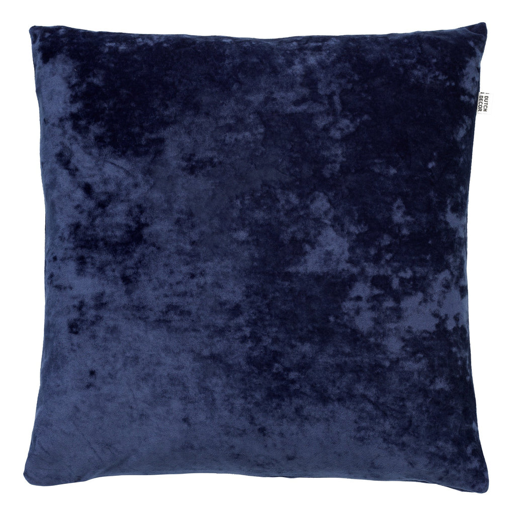 Dutch Decor SKY - Kussen 45x45 cm - Fluweel - Insignia Blauw - Blauw