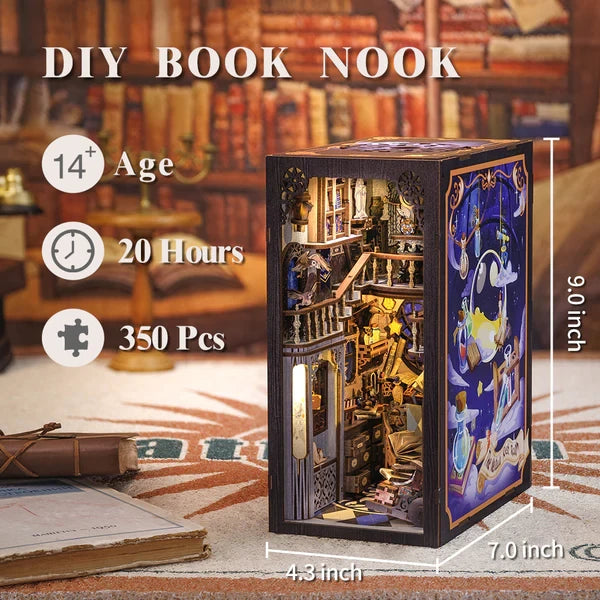 Cutebee, DIY Booknook, Nebula Common Room, RK02B, 18x11x23cm