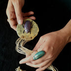 Papier-maché hanger-sieraden-kever