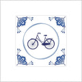 Wensetiket - delfts blauw – fiets – 250 stuks