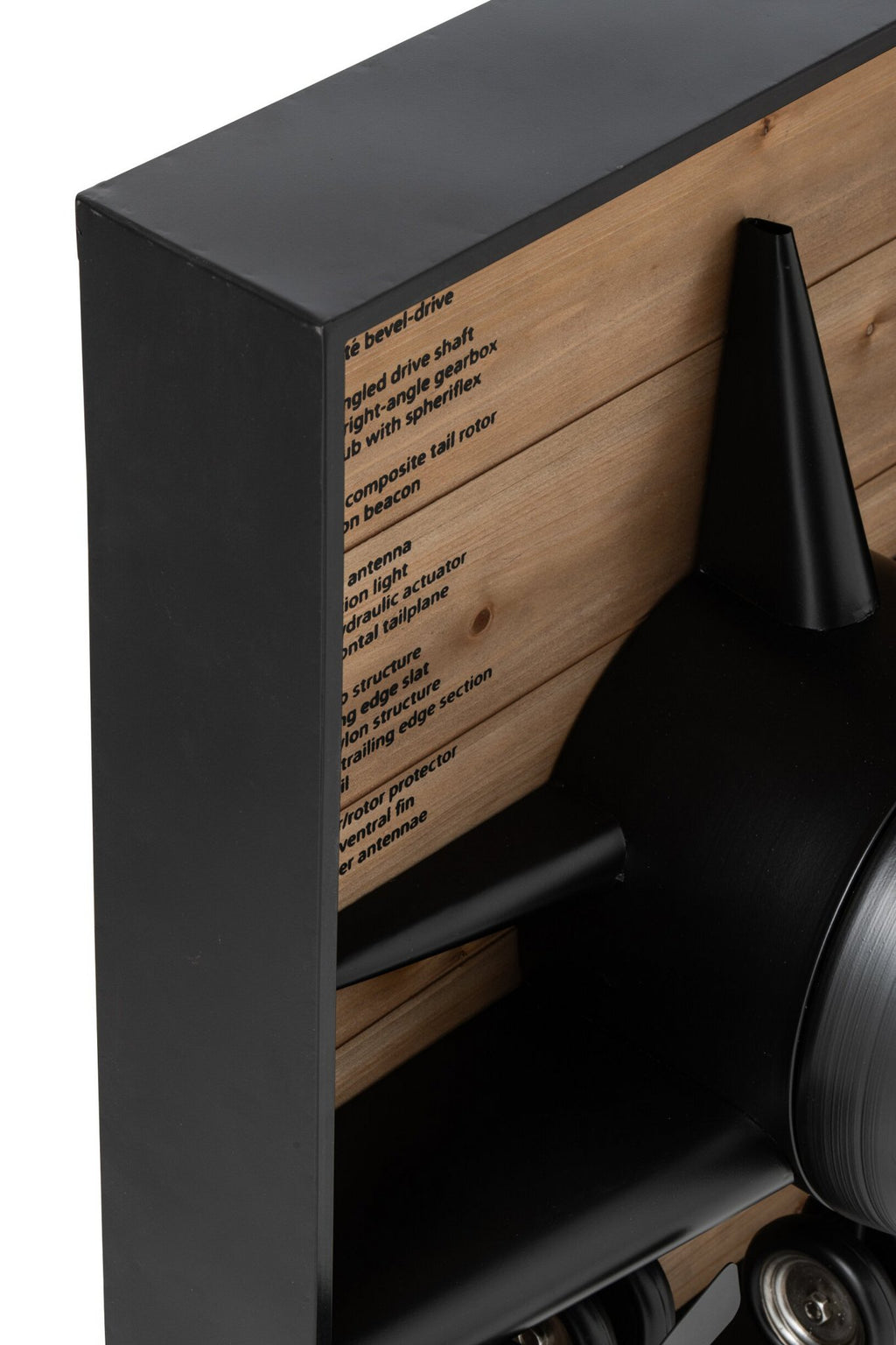 J-Line wandklok - metaal - zwart
