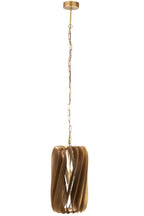 J-Line hanglamp Tina - ijzer - zwart/goud