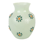 Vaas Ø 13x16 cm Groen Glas
