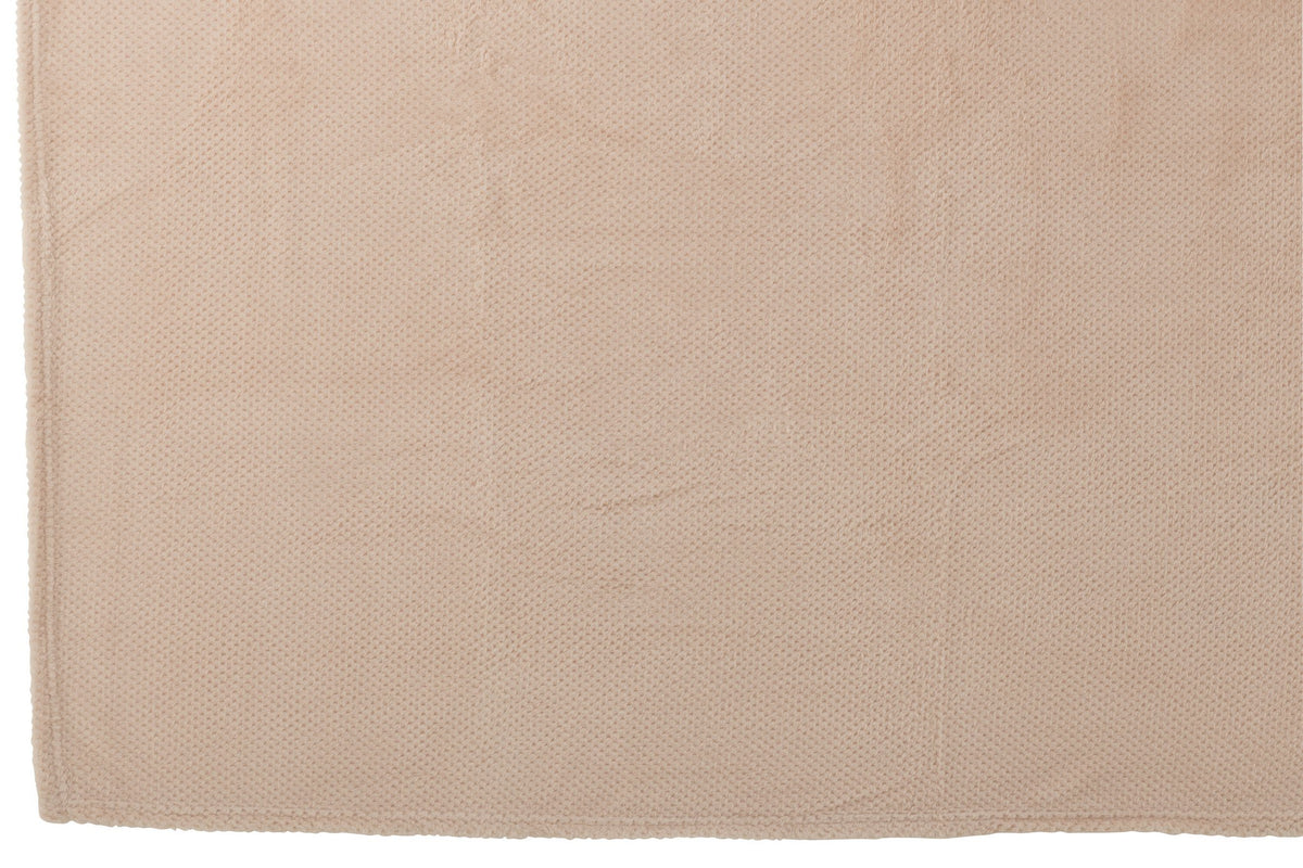 J-Line deken Snuggle - polyester - lichtroze
