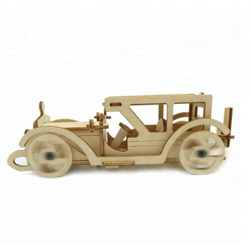 Bouwpakket Oldtimer op Zonne-energie- hout
