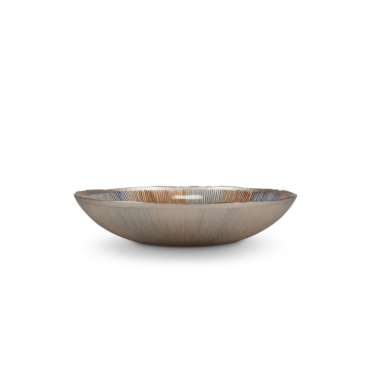 Decoratieve schaal 33xH6cm glas herfst Cosmo