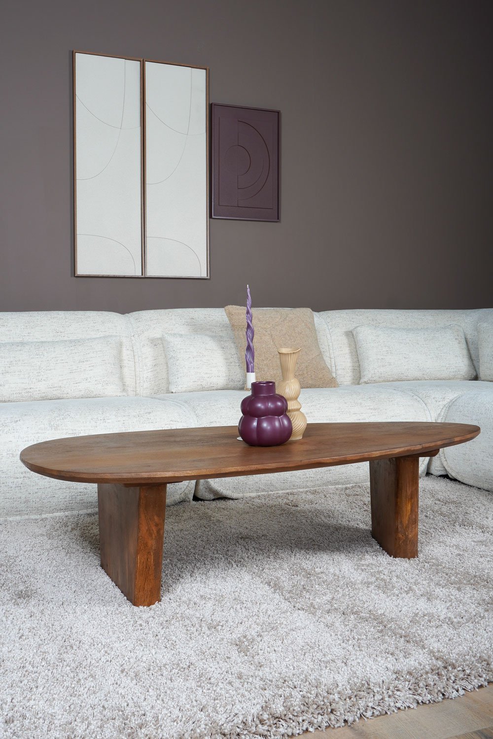 Salontafel Rudo 135 x 75 cm - Mangohout
