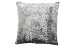 J-Line Kussen Omkeerbaar Sequin Zwart/Zilver