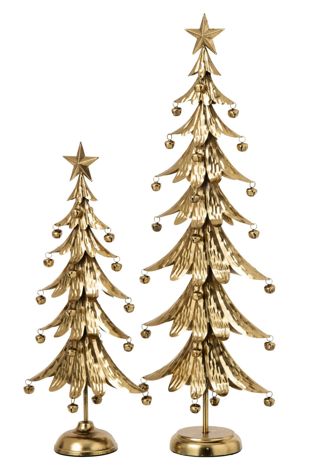 J-Line Kerstboom - ijzer - goud - large