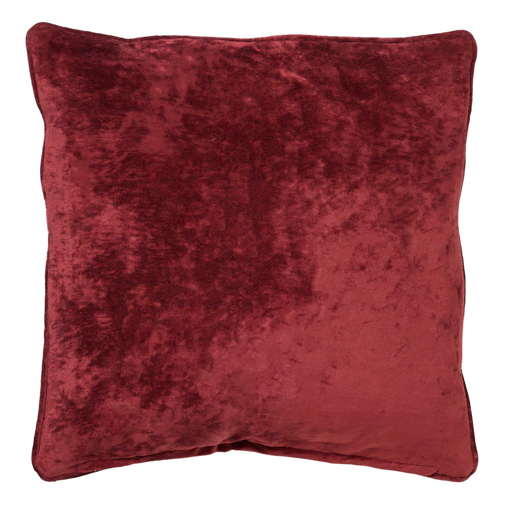 Chloe | Kussen | 50x50 cm Merlot | Rood | Hoii | Met luxe binnenkussen