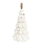 Kerstdecoratie Kerstboom Ø 13x26 cm Wit Polyresin