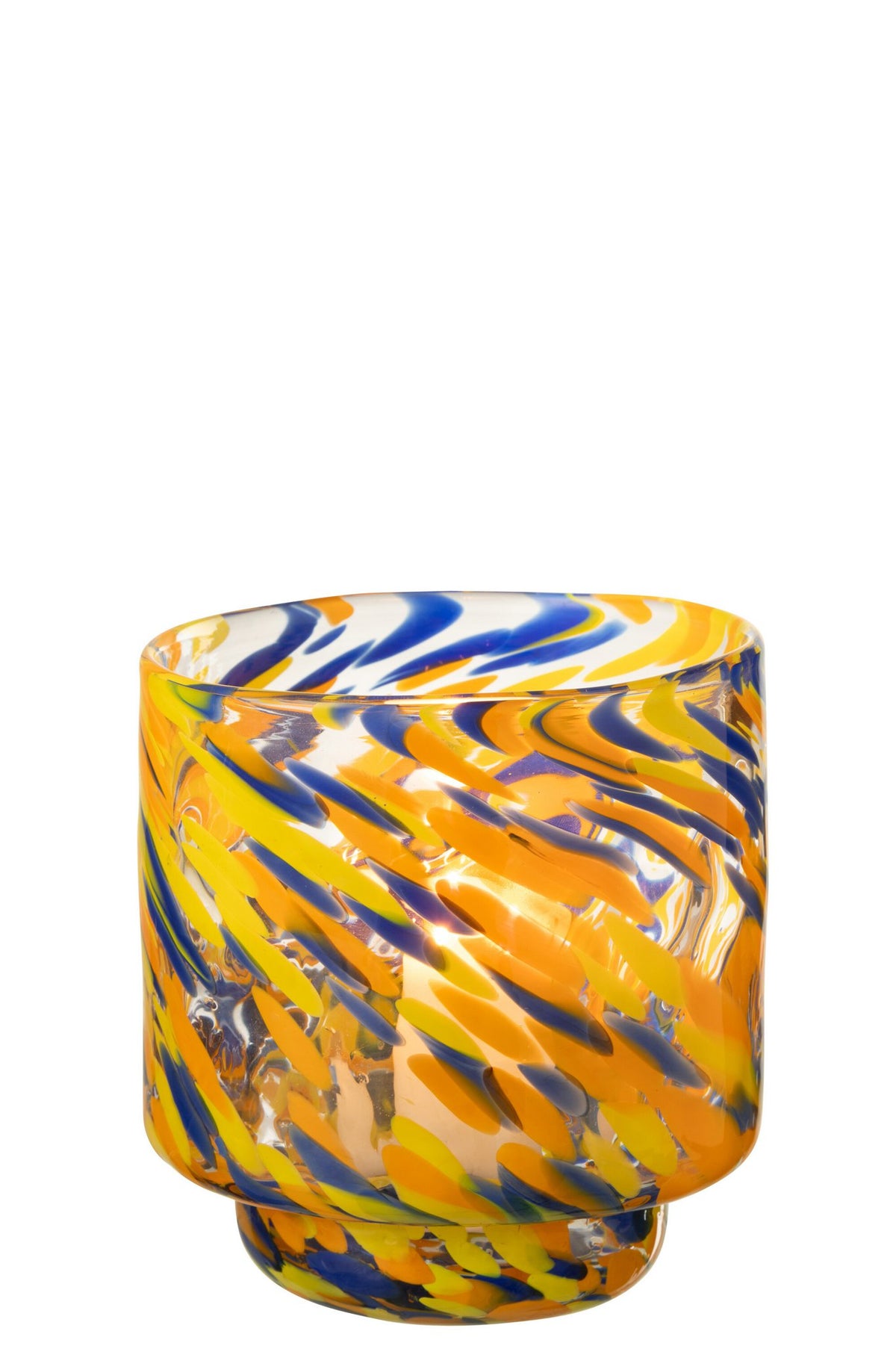J -Line Vaas Arun - Glas - Mix - Small - Ø 15 cm