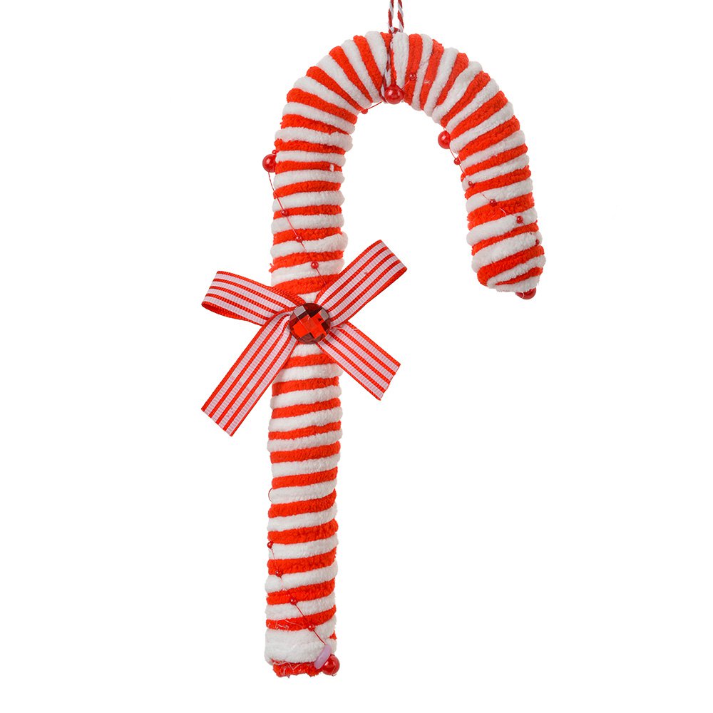 Kersthanger Zuurstok 26 cm Rood Wit Kunststof