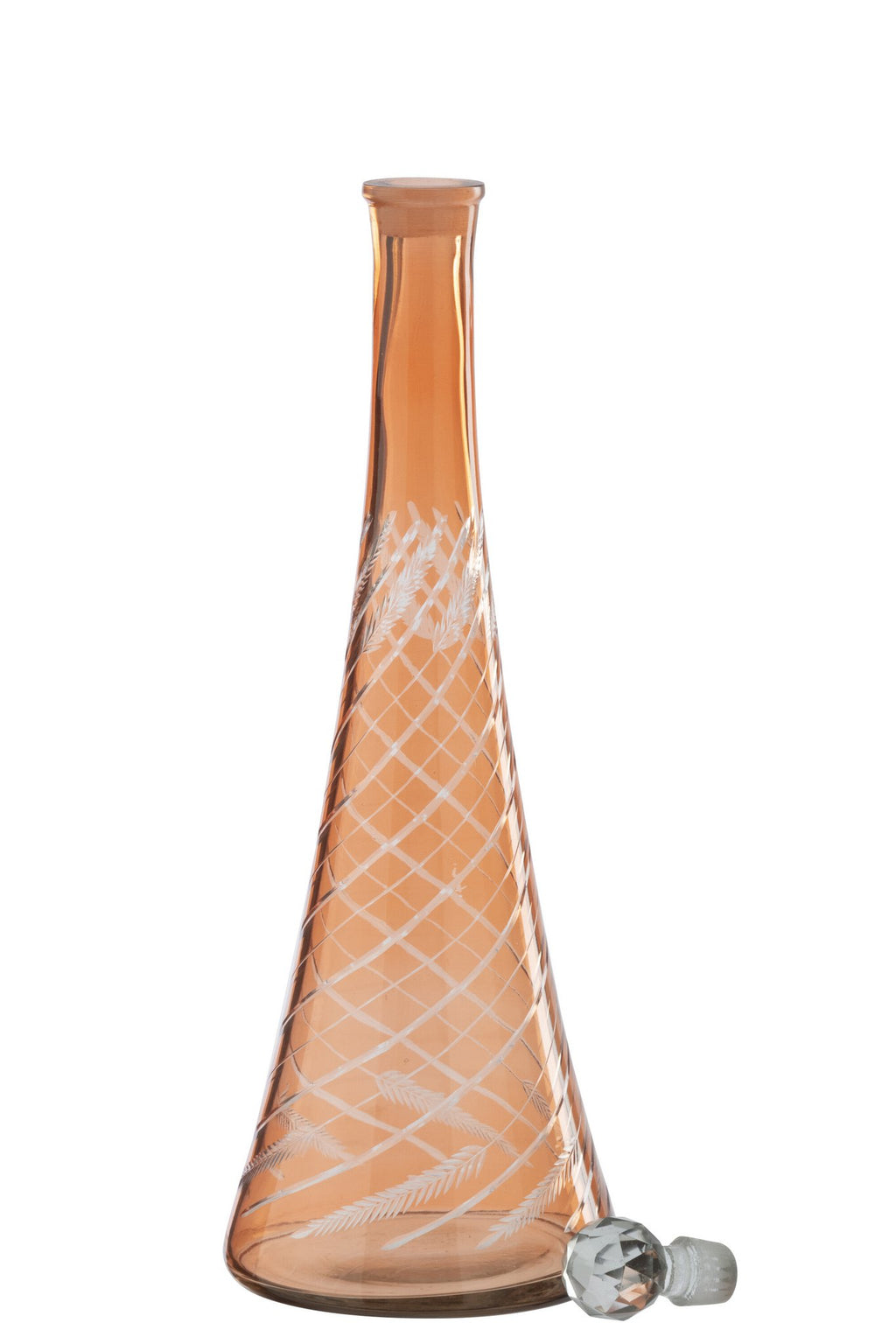 J-Line karaf - glas - oranje